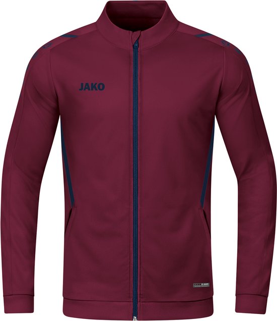 Jako - Polyester Jacket Challenge - Donkerrood Trainingsjack-3XL