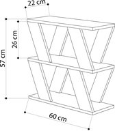 Woody Fashion Bijzettafel | Eiken | 100% Melamine | 18mm Dik, 60x57x22cm