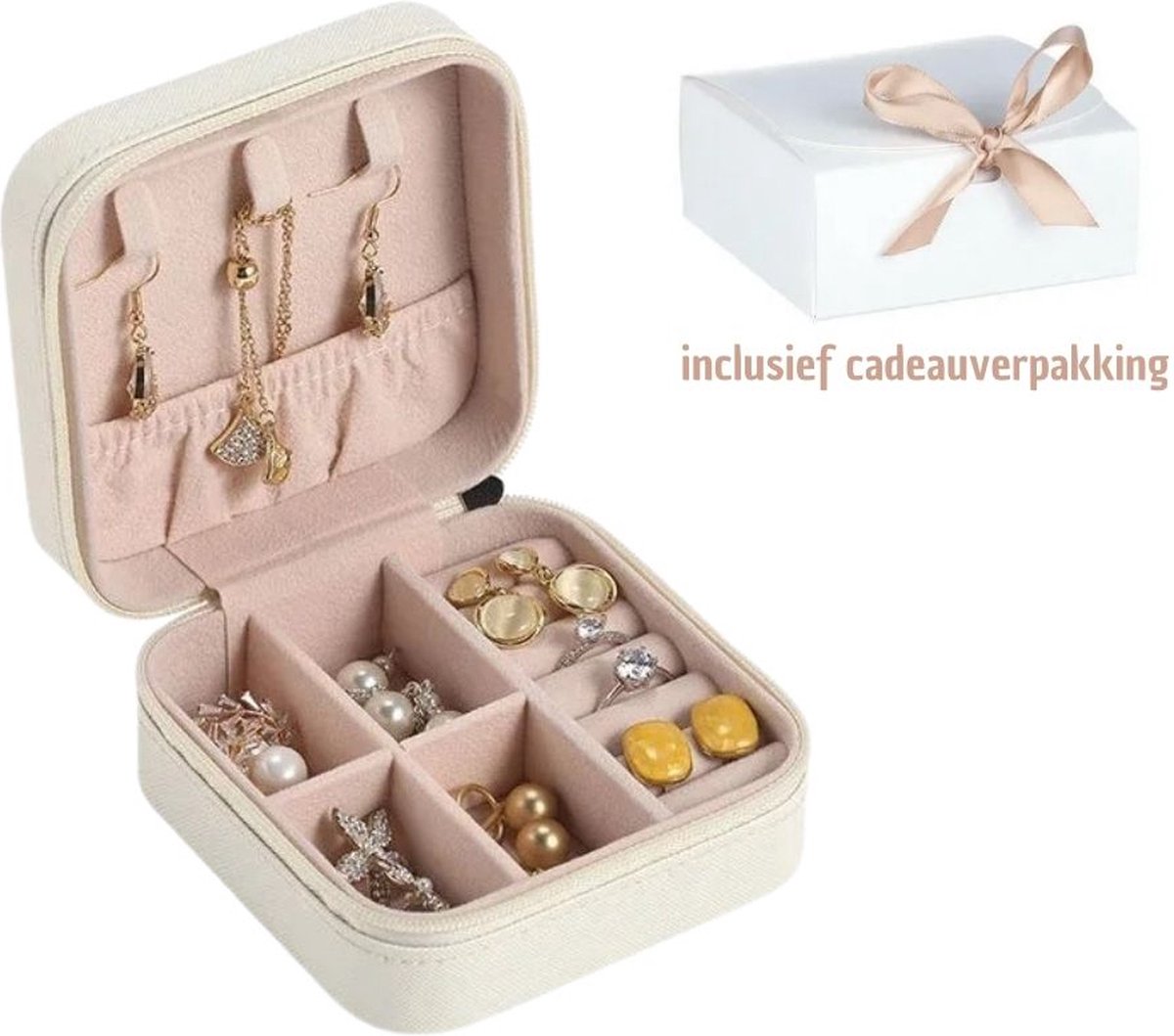 Luxe sieradendoos - Juwelendoos - Sieraden box - Sieraden doosje - Juwelen doosje - Sieraden opberger - Valentijn Cadeau