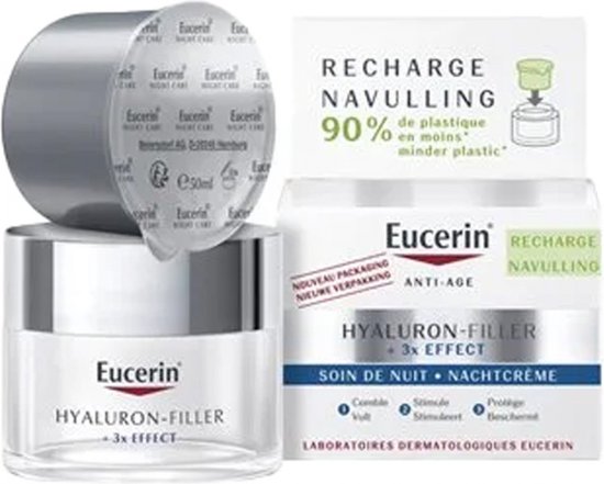 Eucerin Hyaluron-Filler Nachtcrème Navulling