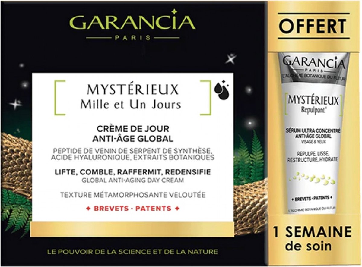 Garancia Mystérieux Mille et Un Jours Globale Anti-Ageing Dagcrème 30 ml + Plumping 5 ml Gratis