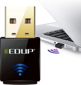 Edup - Wifi Adapter LAN USB 300MBps Zwart