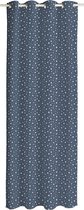 Gordijn met sterrenprint - Grijsblauw - 140x240 cm