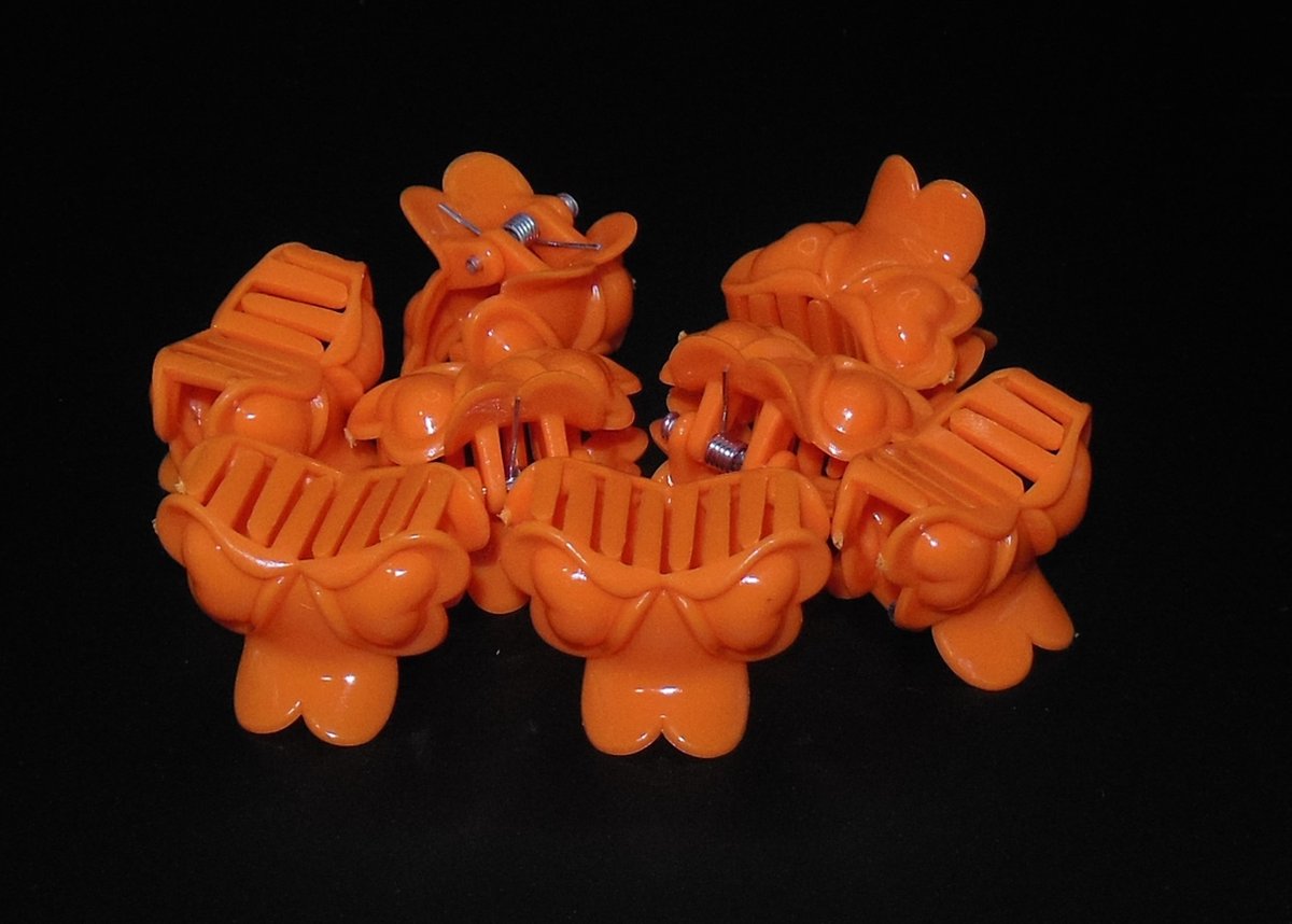 Haarklemmetjes eend figuur oranje - Koningsdag