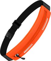 U Fit One Running Belt - Hardloopriem - Verstelbaar - Waterafstotend - Smartphone Houder - Reflectie Strip - 70 tot 116 cm - Oranje