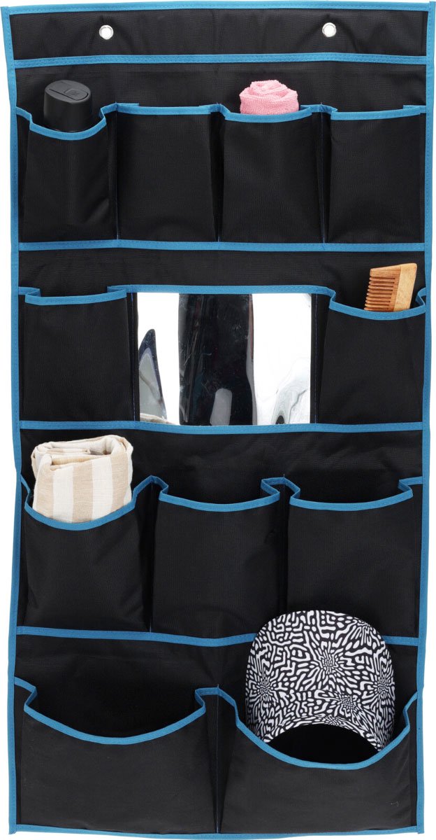 Redcliffs Tentorganizer met Spiegel - 11 Vakken - 45x90cm -600D Oxford polyester- PU coated
