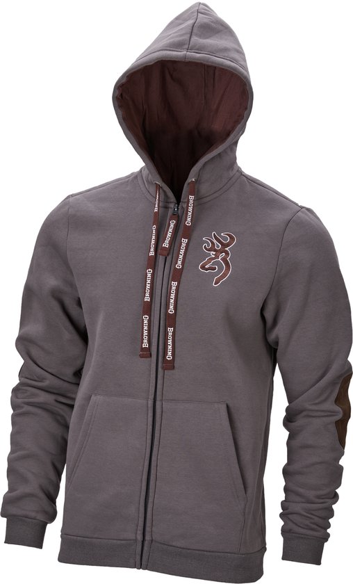 BROWNING Trui - Heren - Snapshot - Met warme pocket - Sweater, hoodie met capuchon - Voor jacht - Ashgrey - 3XL