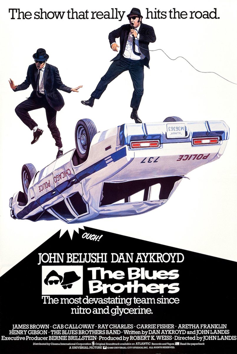 karo-art Poster - The Blues Brothers 1980, Originele Filmposter, Premium Print, Professioneel Fotopapier Multikleur