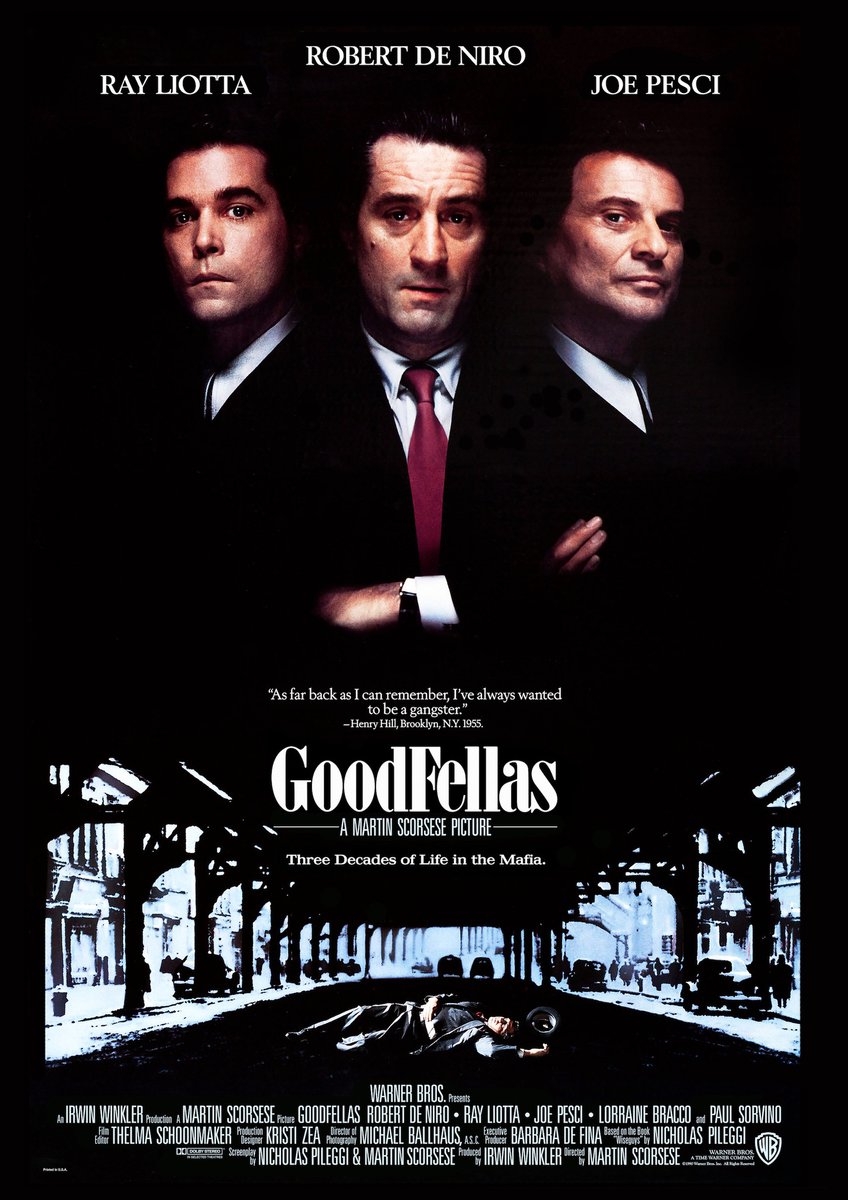 karo-art Poster - Goodfellas, Originele Filmposter, Premium Print, Professioneel Fotopapier Multikleur