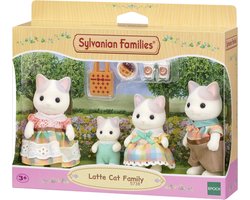 foto van Sylvanian Families 5738 Familie Latte Kat- 4 fluweelzachte speelfiguren