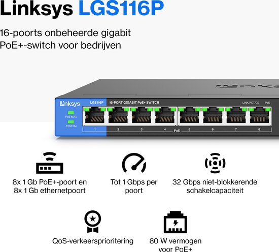 DIGITUS Switch, 16-Port, Gigabit Ethernet | Netzwerk-Switches günstig kaufen | elektronik