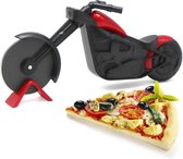 Pizza Snijder - Wiel RVS - Motor Liefhebber - Motorfiets Look - Pizza Cutter - Cake Tool - Pizza Wiel - Perfect Voor Pizza - Taart - Wafels - Keukengadget