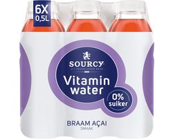 Sourcy - Vitaminwater - Braam & Acai - 6 x 0,5 liter