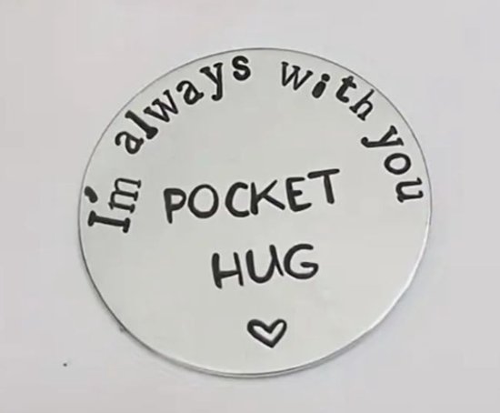 Foto: Geluksmunt pockethug pocket hug broekzakknuffel cadeau kado brievenbuscadeau i m always with you 1 stuk