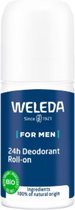 WELEDA Men 24h Roll-On Deodorant - Verbena, Rozemarijn & Vetiver - 24 uur Effectieve Bescherming - Sluit Poriën Niet Af - 100% Natuurlijke Ingrediënten - 50ml