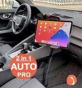 GOOS-E Support tablette voiture + Support téléphone voiture PRO (6-14 pouces) - Support voiture iPad - Support tablette - à l'avant + à l'arrière - Robuste et flexible - Design NL