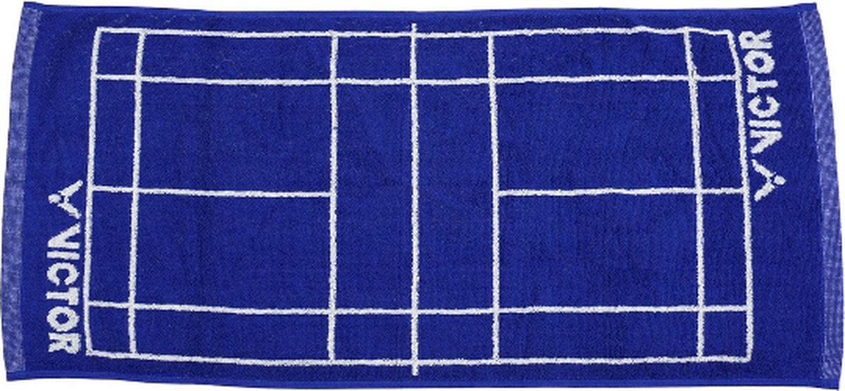 VICTOR badminton badhanddoek 70x150cm – blauw / wit