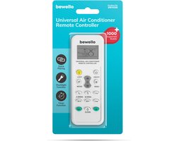 Bewello - Universele Airco Afstandsbediening - voor (multi) split unit Airconditioning - Afstandbediening Universeel - Ondersteund meer dan 1000 merken! - BPK