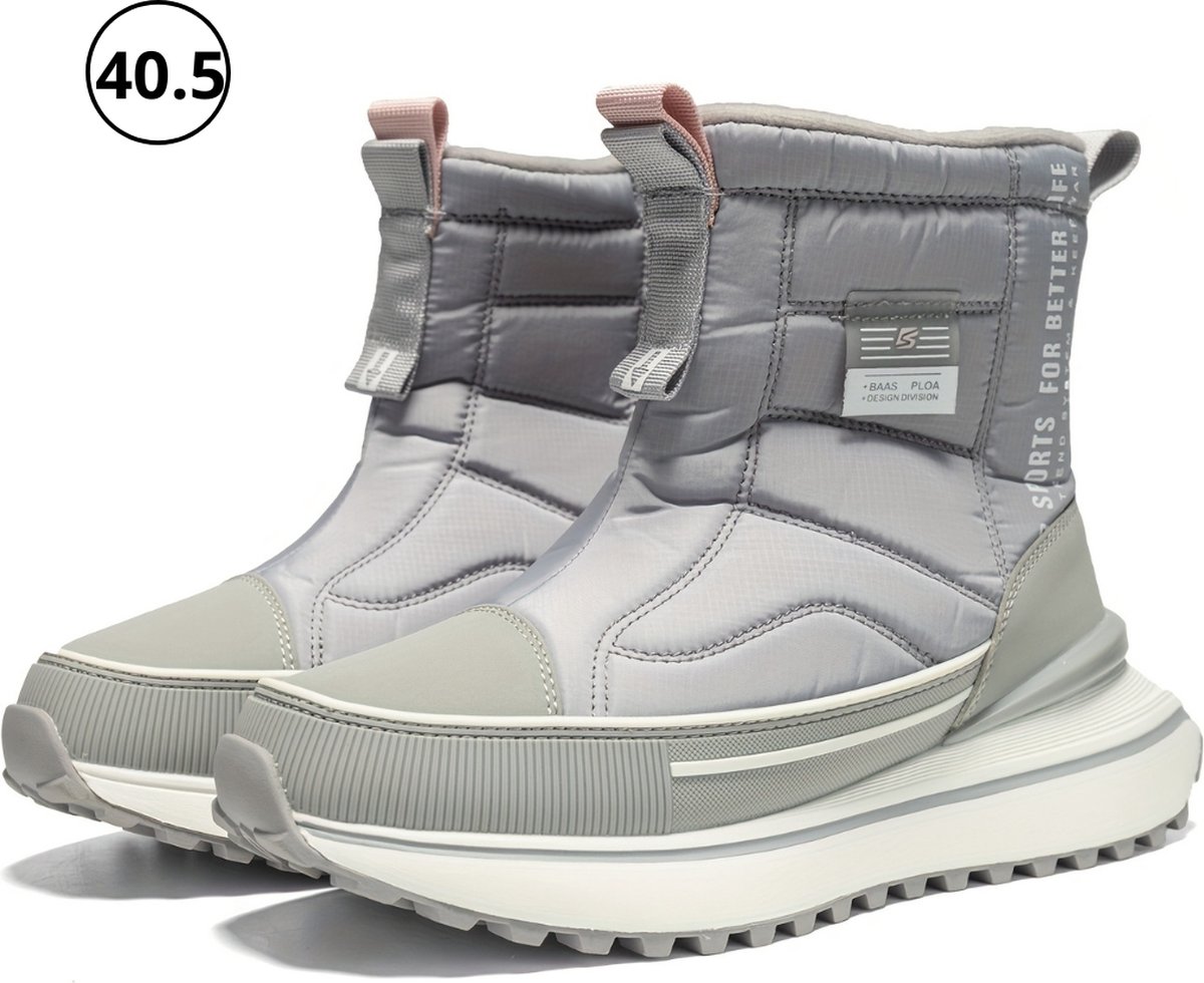 Livano Antislip Sneeuwboots Snowboots Wintersport Sneeuwschoenen Ski Gadgets Voor Dames – Licht Grijs