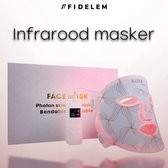 Fidelem-LED Gezichtsmasker-4 kleuren-Verjonging-Acne behandeling-Infraroodtherapie- Callogeen productie bevorderend