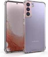 Schokbestendig Hoesje - Crystal Clear Back Cover Geschikt voor: Samsung Galaxy S22 | Transparante achterkant PC & TPU Bumper