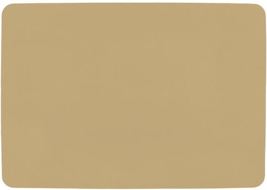 ZICZAC - Set de table TOGO - Lot de 6 - Double face - Simili cuir - 33x45 cm, zand