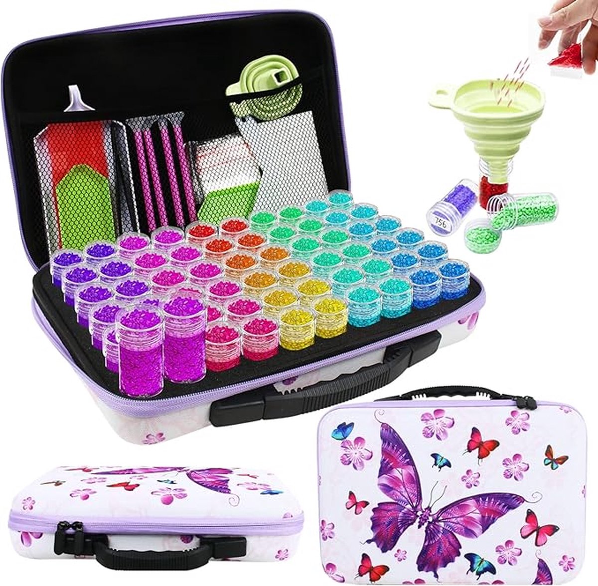 Diamond painting storage box diamantborduurwerk doos voor doe-het-zelf handwerk 60