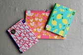 Pepa Lani notebook A5 SpringFlower & Fruity Retro lemon