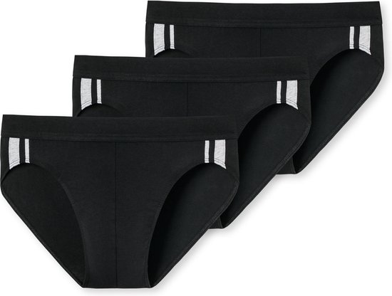SCHIESSER 95/5 Stretch rio slips (3-pack) - zwart - Maat: 4XL