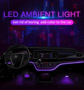 Auto sfeer verlichting / Dashboard Led Strips / Ambient light interieur 6 in 1 / App Smartphone Bluetooth Usb