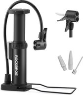 Bol.com ROCKBROS Fietspomp Voetpompen voor alle ventielen SV/AV Mini Draagbare Luchtpomp Stand Pomp met Adapter voor Racefiets M... aanbieding
