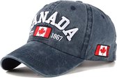 Casquette Baseball Canada – Blauw - Casquette Denim Délavé