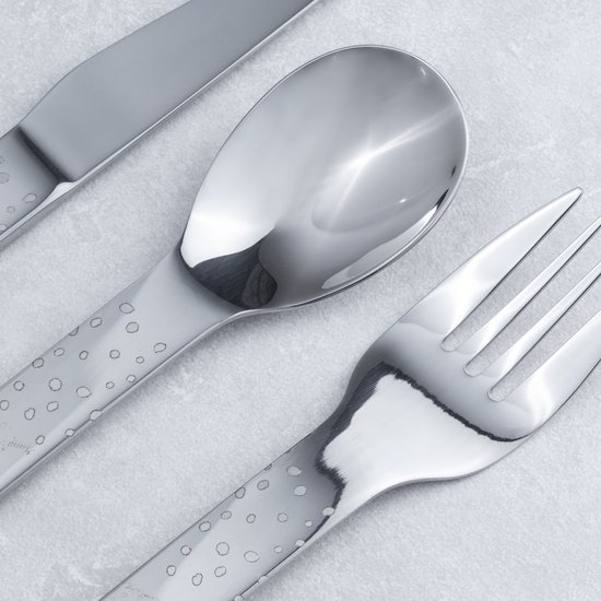 Zilverstad Coffret Couverts Enfant 4 Pièces Véhicules Chantier – Acier Inox 18/10, Lave-Vaisselle OK
