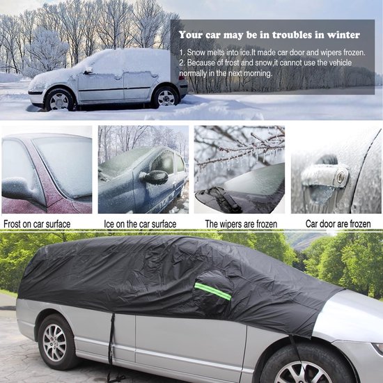 Voorruitafdekking voor auto, winter, zonneklep, autovoorruit, autoafdekking tegen sneeuw, ijs, vorst, stof, uv-zon, geschikt voor de meeste voertuigen Voorruitafdekking voor auto, winter, zonneklep, autovoorruit, autoafdekking tegen sneeuw, ijs, vorst, stof, uv-zon, geschikt voor de meeste voertuigen