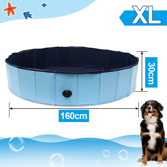 Yaheetech Hundepool für Hunde, Swimmingpool 100/120/140/160 x 30 cm Yaheetech Hundepool für Hunde, Swimmingpool 100/120/140/160 x 30 cm