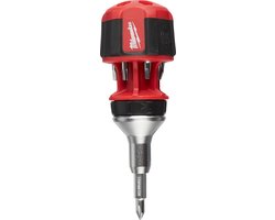 Milwaukee 4932471868 Schroevendraaier 8 in 1 ratelend 8 in 1 Compact Ratcheting Multi-bit Screwdriver - 1pc