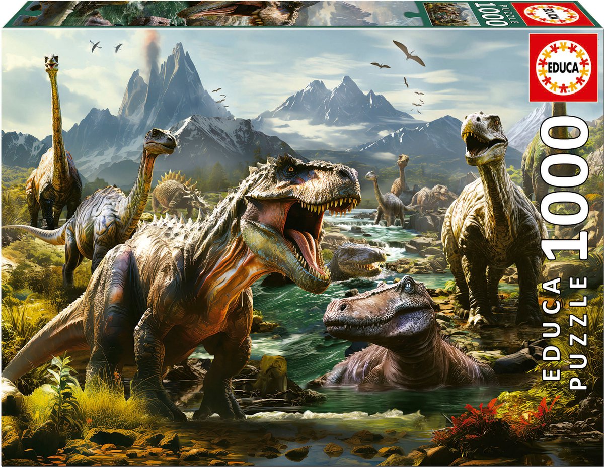 EDUCA - puzzel - 1000 stuks - DINOS