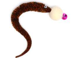 Nobleza Kattenspeeltje - Kattenspeeltjes met belletje - Rups - Bruin