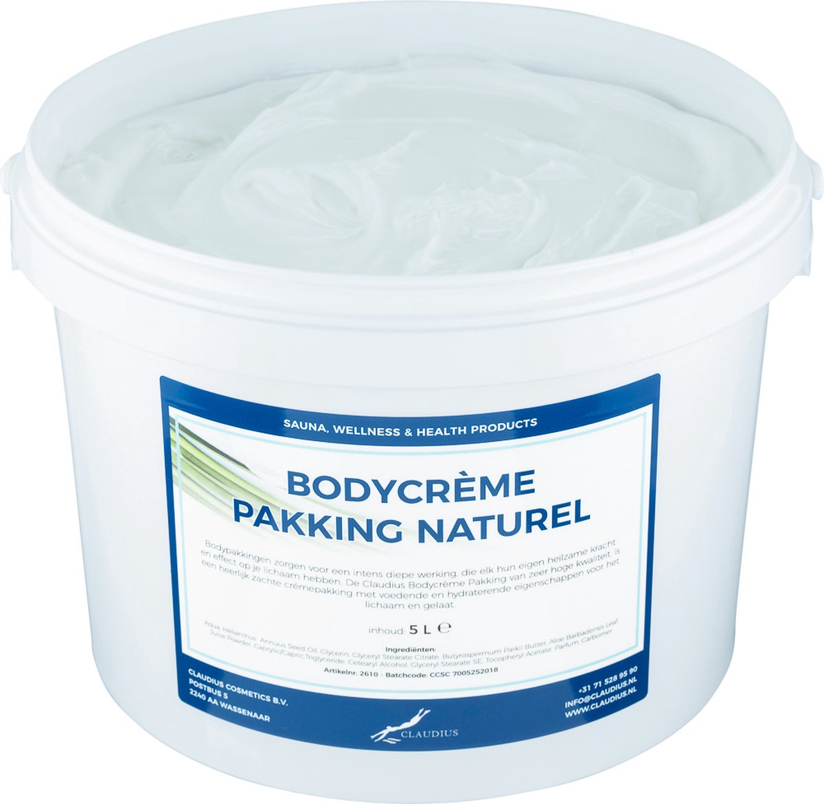 Goedkoopste Bodycrème Pakking Naturel - 5 liter