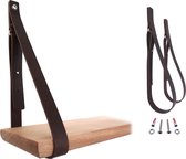 NOOBLU SHELV plankdragers - set van 2 - Chocolate brown