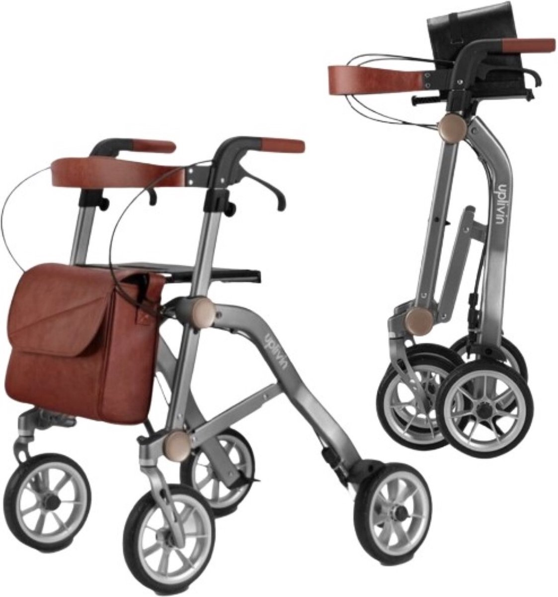 Goedkoopste Trive rollator ultra compact Grey (inclusief 3 accessoires