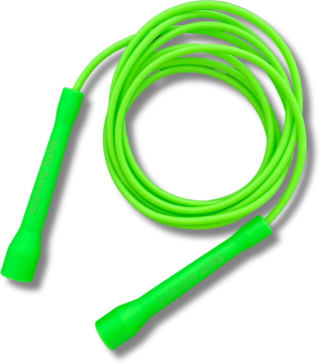 Professionele Speed Rope Van Elevate Rope - 3m Verstelbaar Springtouw, 5mm PVC met Nylon Kern voor Cardio, Boksen & Crossfit - Kwaliteit Springtouw - Geschikt voor Kinderen en Volwassenen