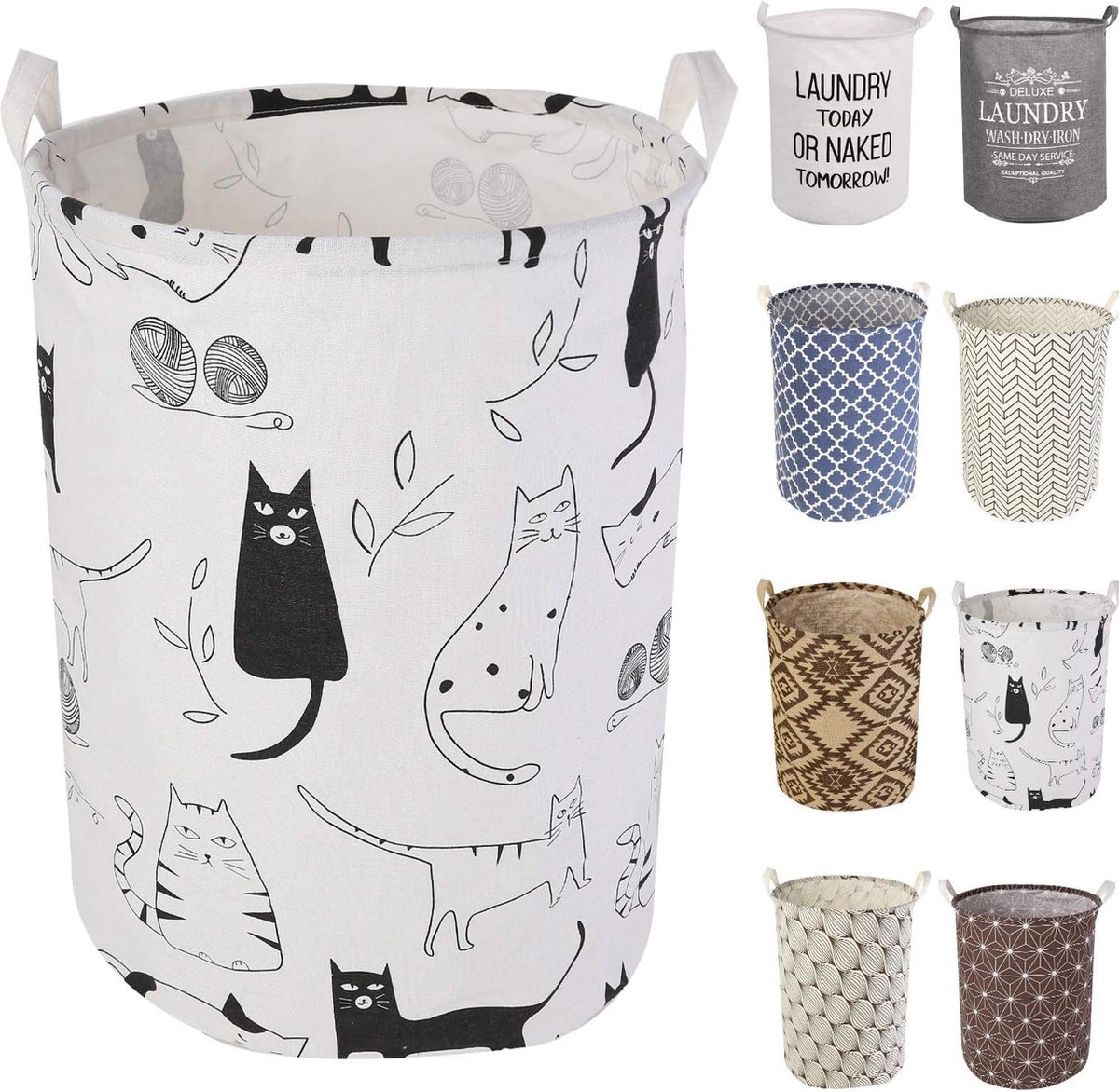 Goedkoopste 19,7 inch wasmand, opbergsorteerder, pop-up wasmand, opvouwbaar, waterdicht, rond, katoen, linnen, voor slaapkamer, opslag, babykleding, speelgoed
