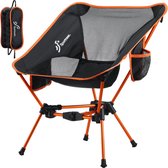 ampingstoel, opvouwbaar, draagbare campingstoel, draagvermogen, 150 kg, ultralicht pakformaat, kleine klapstoel voor volwassenen, picknick, outdoor