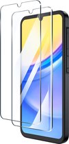AziLine Screenprotector 2X geschikt voor Samsung Galaxy A15 - 9H Luxe Tempered Glas 2X Bescherming Galaxy A15 - Premium Kwaliteit Glas Schermbescherming geschikt voor Samsung Galaxy A15