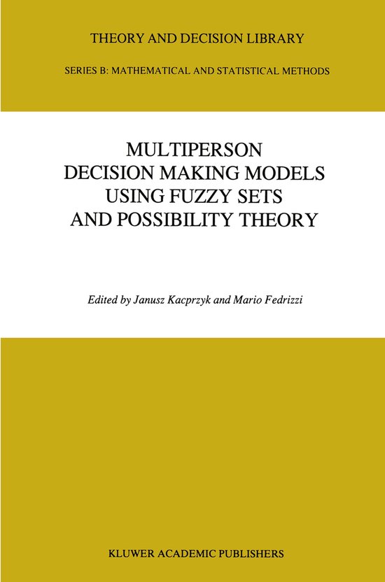 Theory and Decision Library B18- Multiperson Decision Making ... - cover