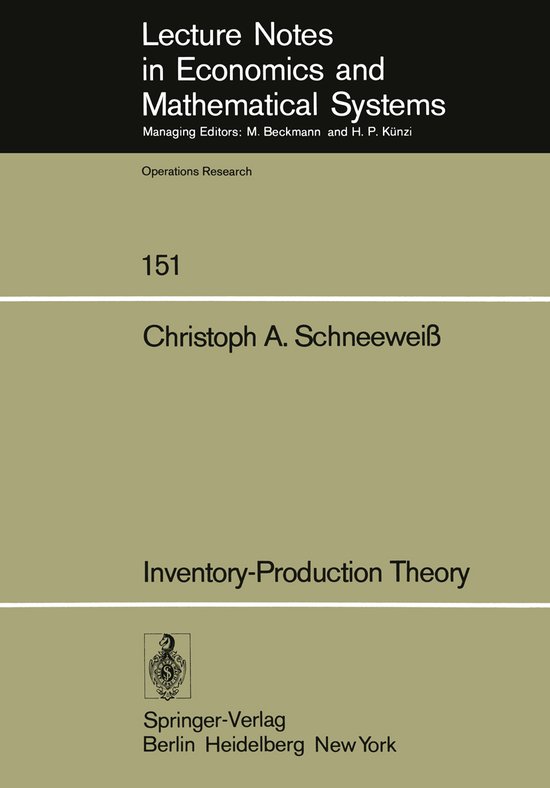 Inventory-Production Theory - cover