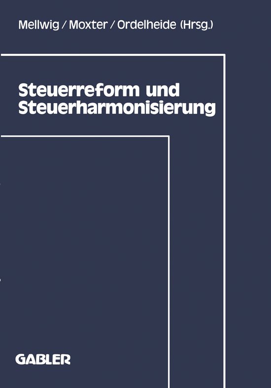 Steuerreform Und Steuerharmonisierung - cover