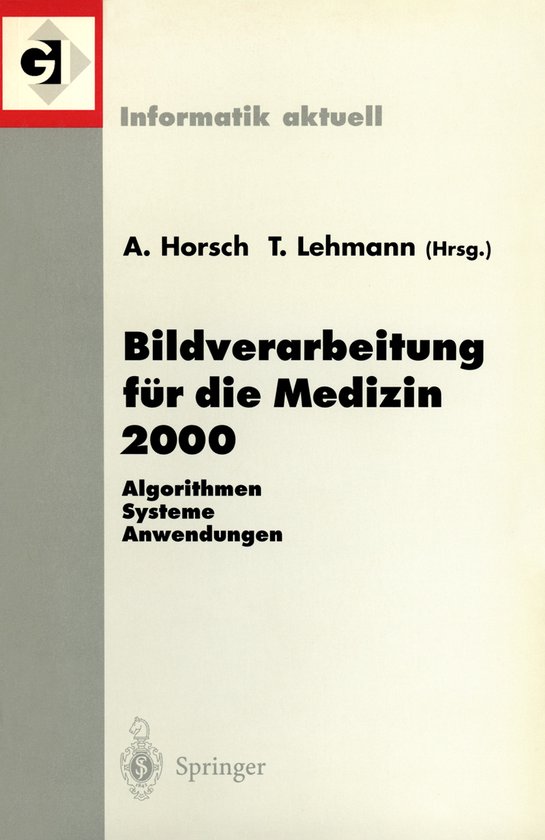 Bildverarbeitung Fur Die Medizin 2000 - cover