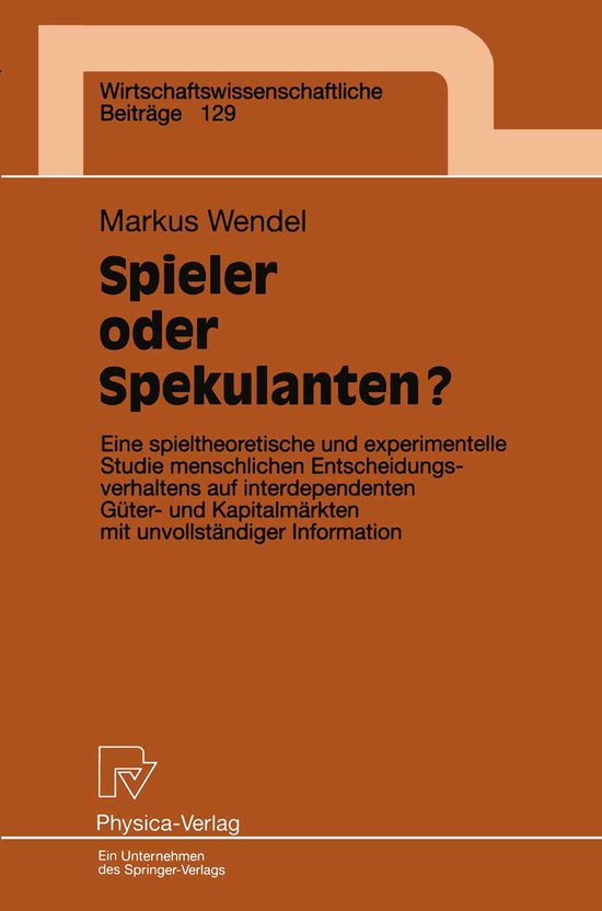 Spieler oder Spekulanten? - cover